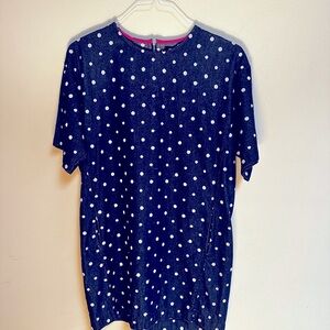 DO+BE Denim Polka Dot Dress